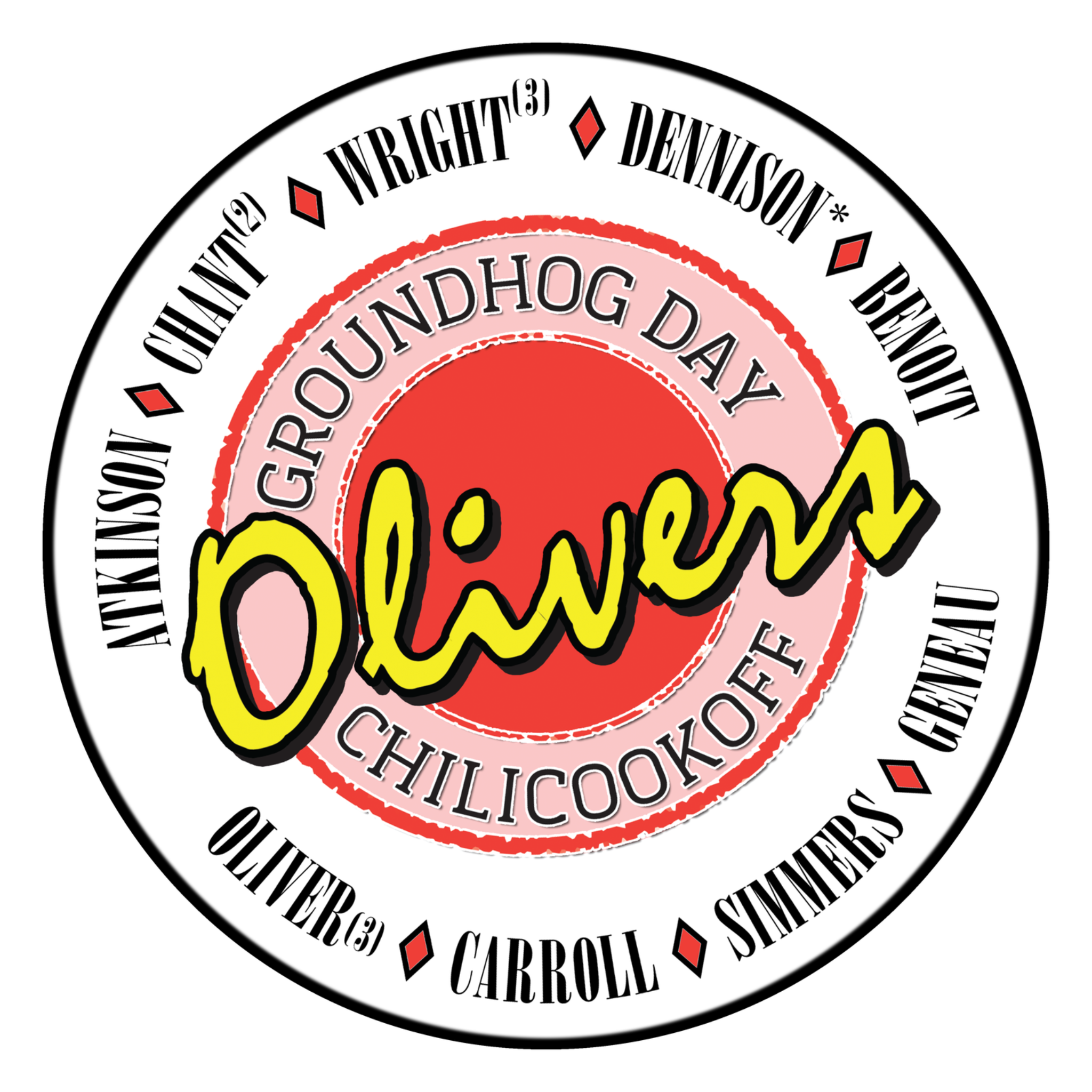 Olivers Groundhog Day Chili Cookoff Logo